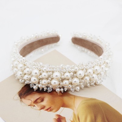 2020 Baroque  fashionable handmade pearl  hair band