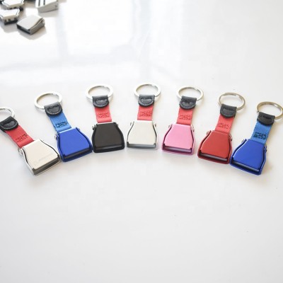 wholesale factory price aircraft seatbelt buckle keychain